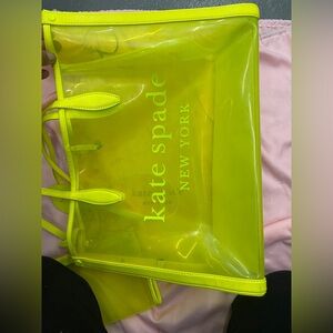 Kate Spade Neon Yellow Tote Bag